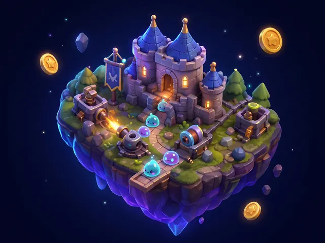 Minh hoạ 3D dòng game: Strategy & Tower Defense